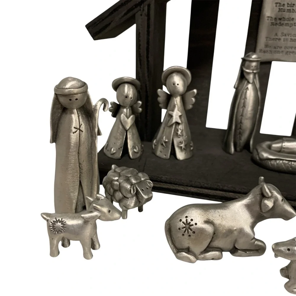 Lisa Leonard Nativity Collection – Core Set + 4‎ Add-Ons – 18 Piece Rare Display